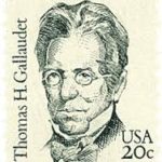 Postage stamp of Thomas H. Gallaudet